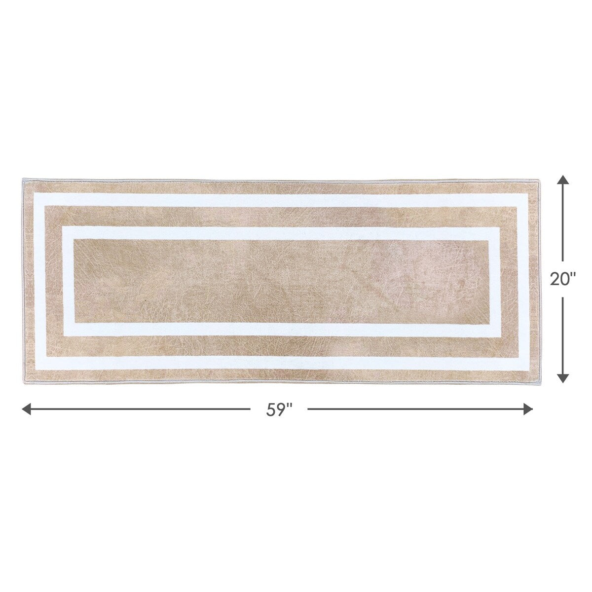SussexHome Washable Ultra Thin Laundry Room Rug Runner - 20 x 59