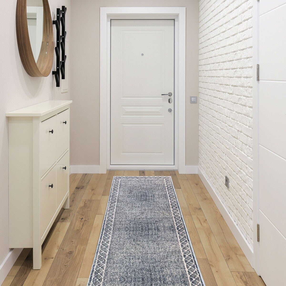 SussexHome Washable Ultra Thin Laundry Room Rug Runner - 20 x 59