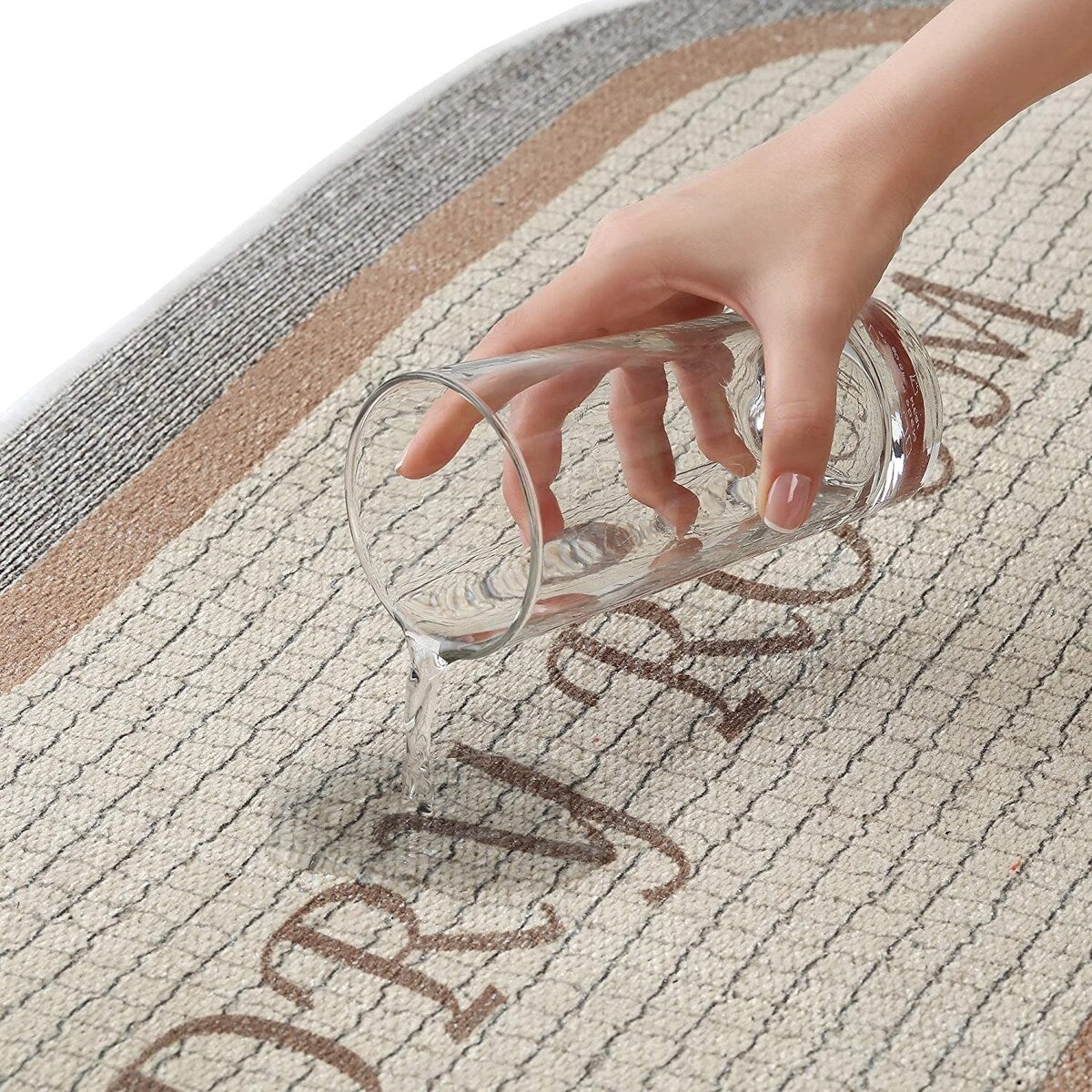 SussexHome Washable Ultra Thin Laundry Room Rug Runner - 20 x 59