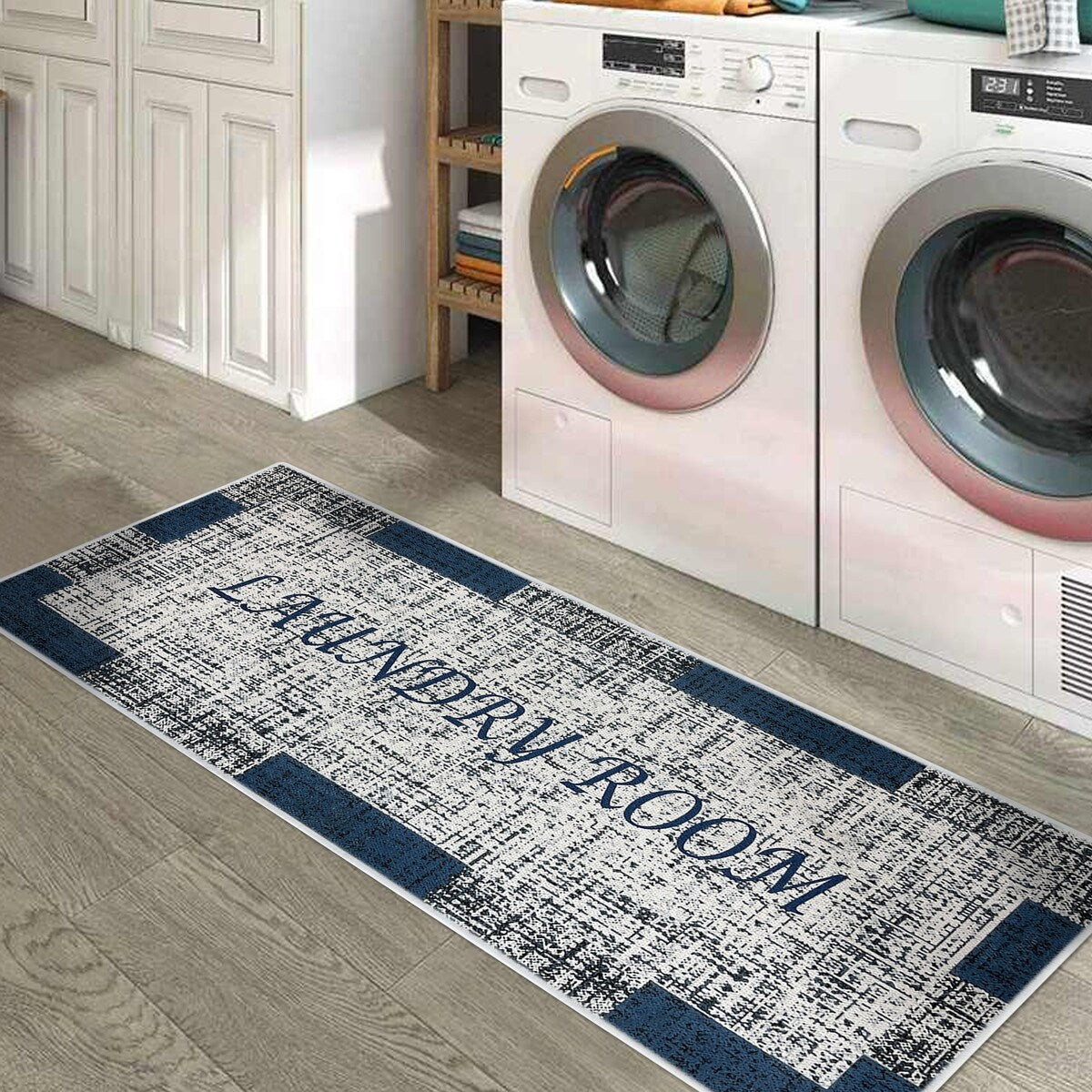 SussexHome Washable Ultra Thin Laundry Room Rug Runner - 20 x 59