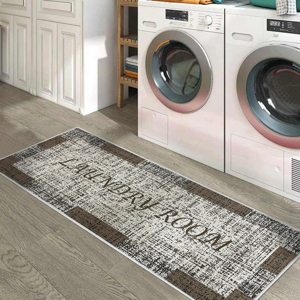 SussexHome Washable Ultra Thin Laundry Room Rug Runner - 20 x 59
