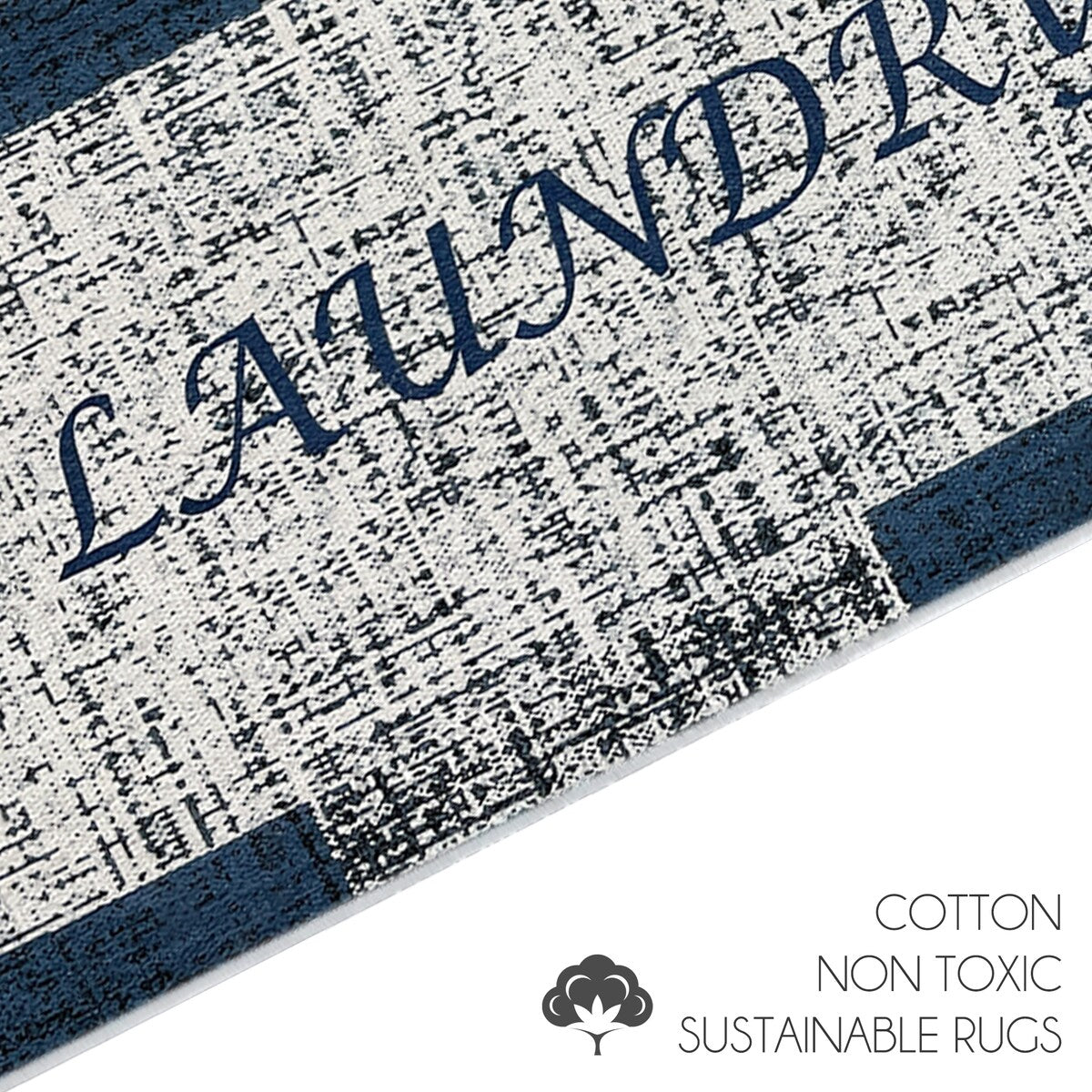 SussexHome Washable Ultra Thin Laundry Room Rug Runner - 20 x 59