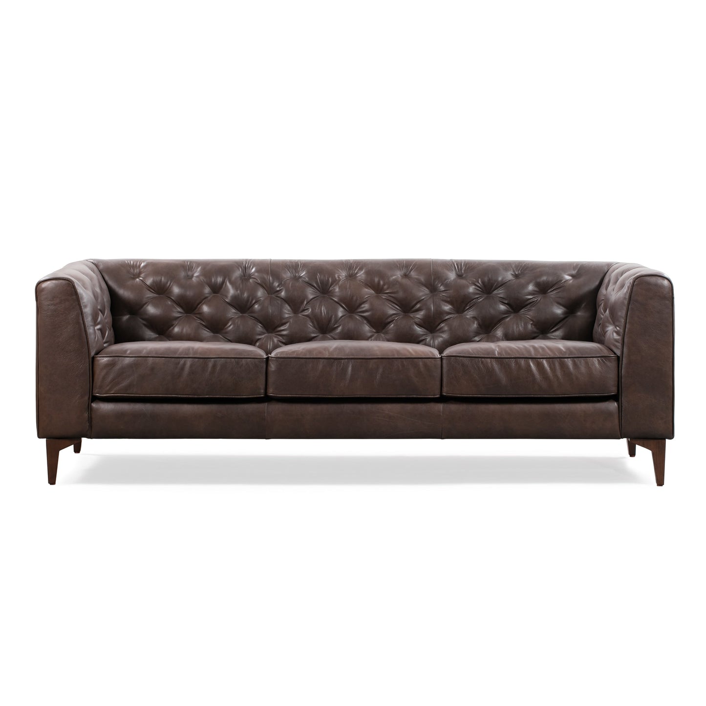 Canapé Poly & Bark Essex 89 - Cuir italien véritable pleine fleur