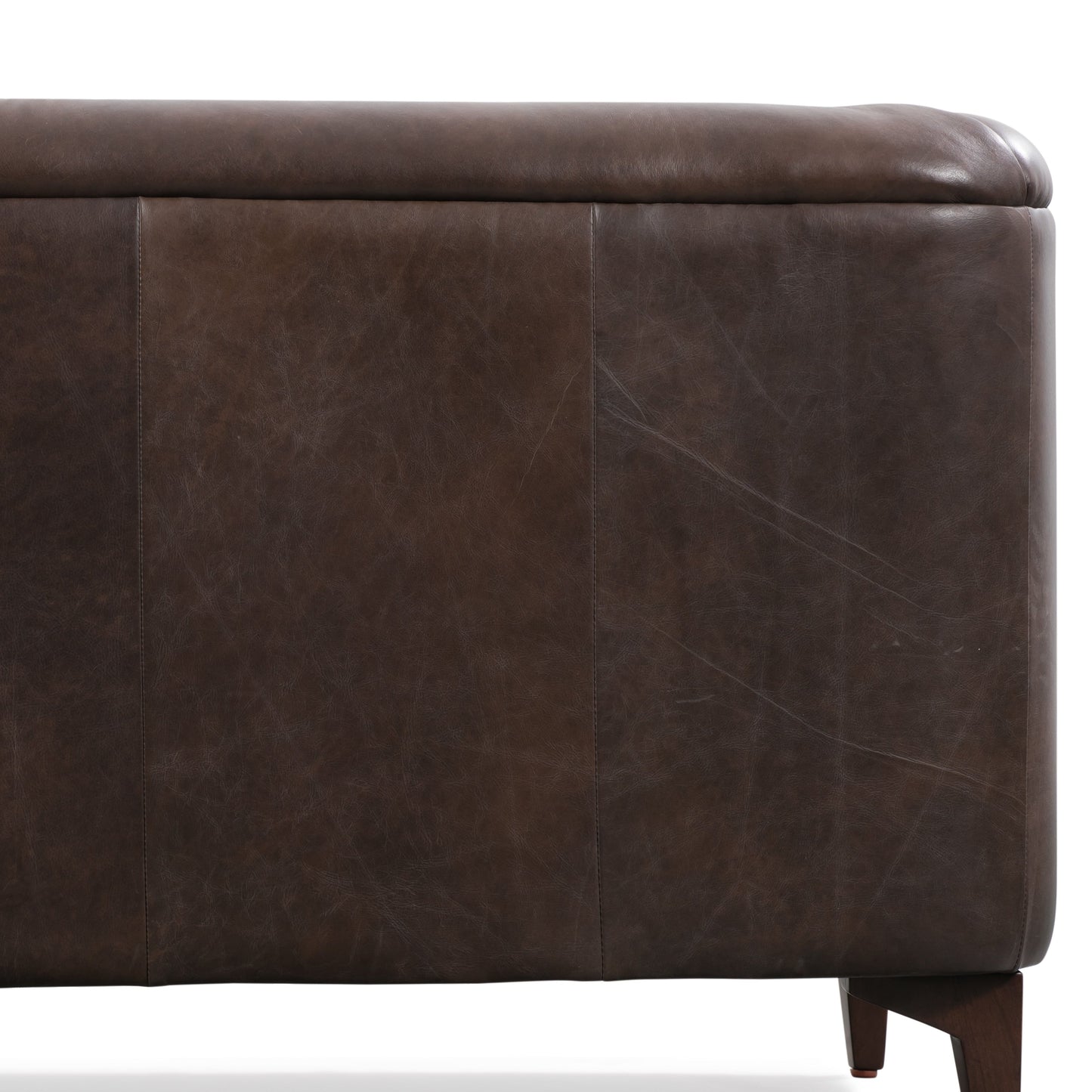 Canapé Poly & Bark Essex 89 - Cuir italien véritable pleine fleur