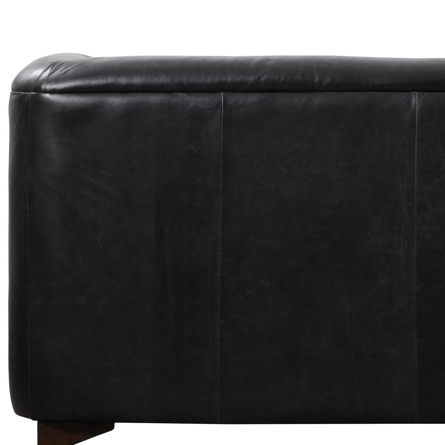 Canapé Poly & Bark Essex 89 - Cuir italien véritable pleine fleur