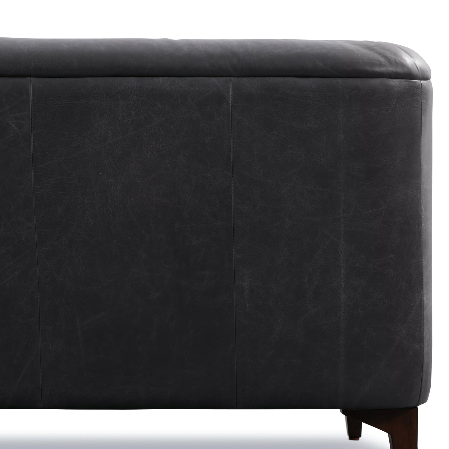 Canapé Poly & Bark Essex 89 - Cuir italien véritable pleine fleur