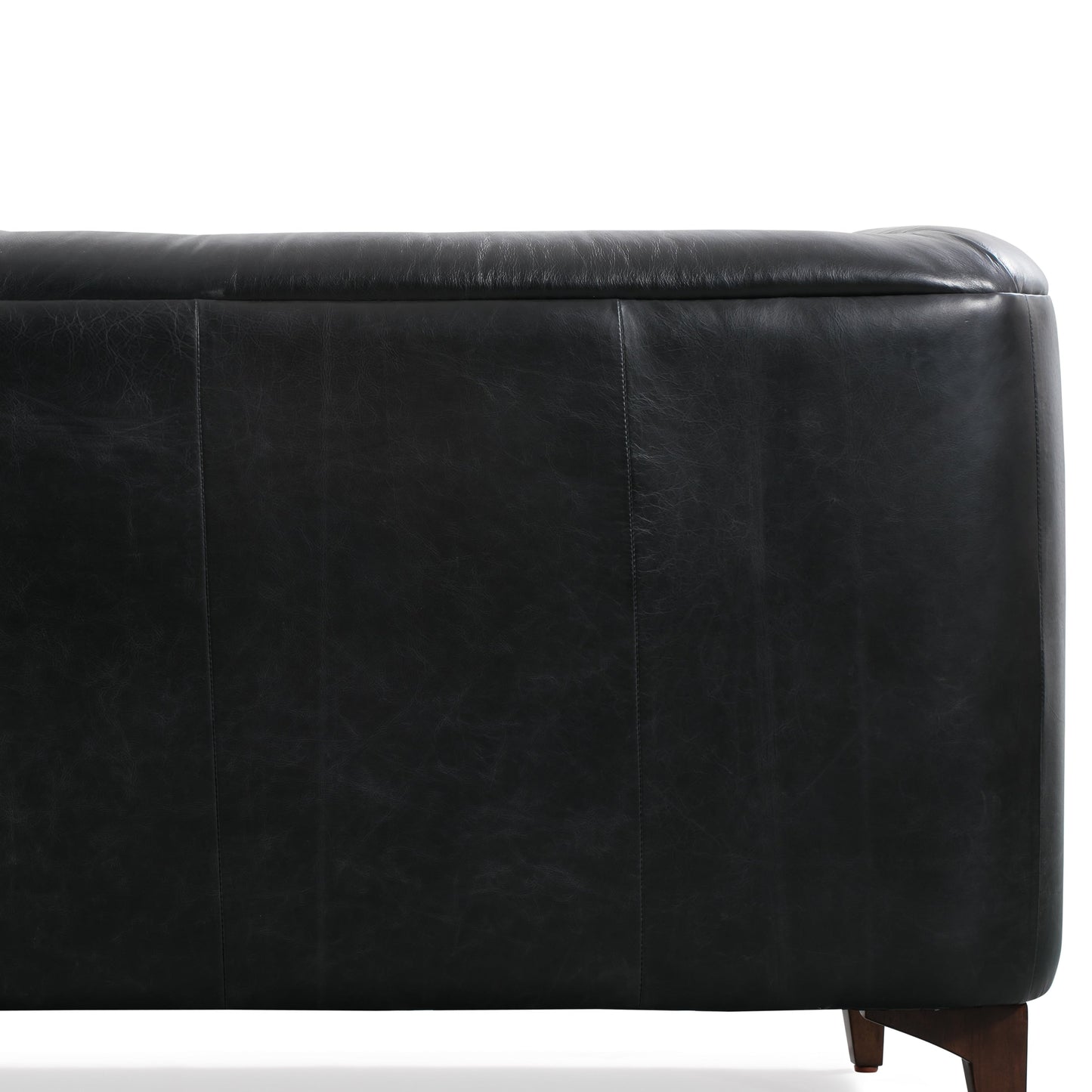 Canapé Poly & Bark Essex 89 - Cuir italien véritable pleine fleur