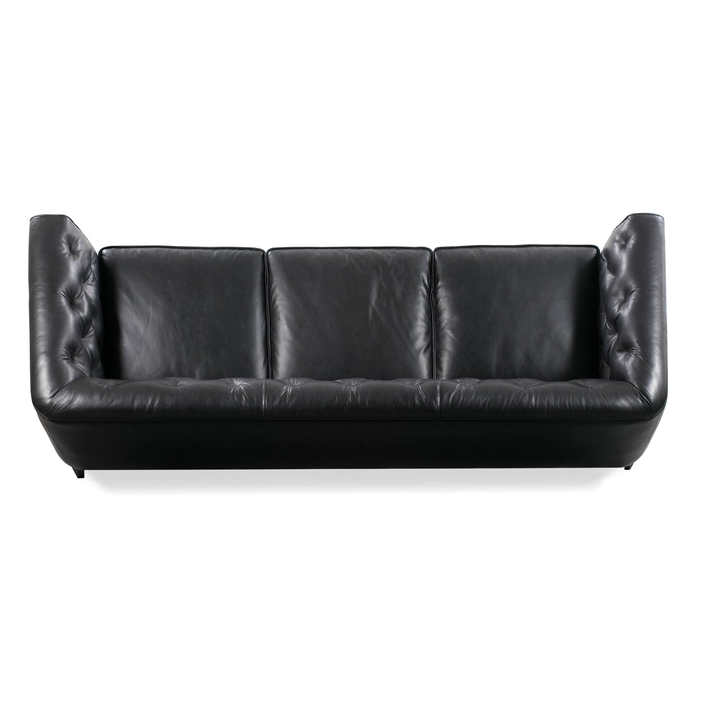 Canapé Poly & Bark Essex 89 - Cuir italien véritable pleine fleur
