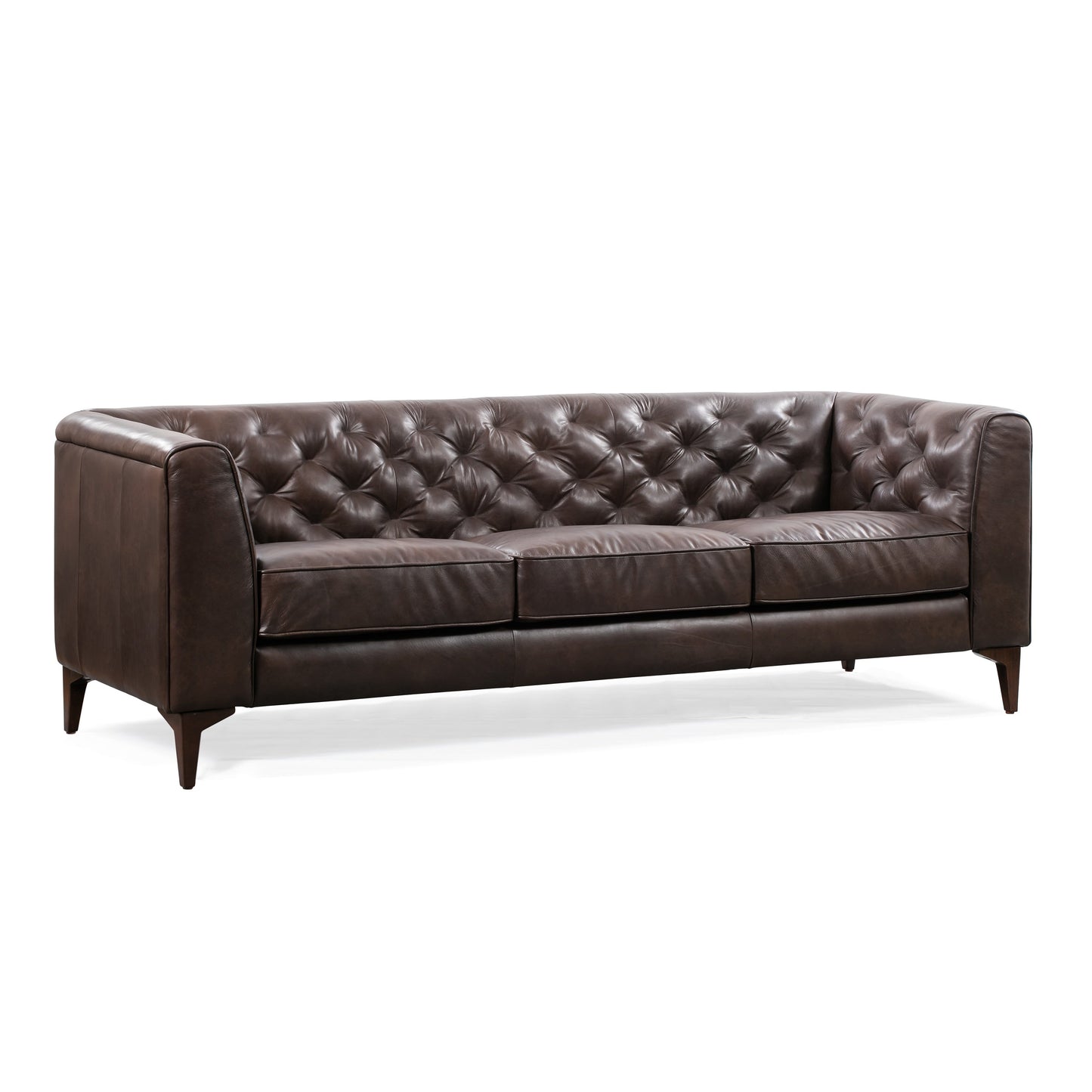 Canapé Poly & Bark Essex 89 - Cuir italien véritable pleine fleur
