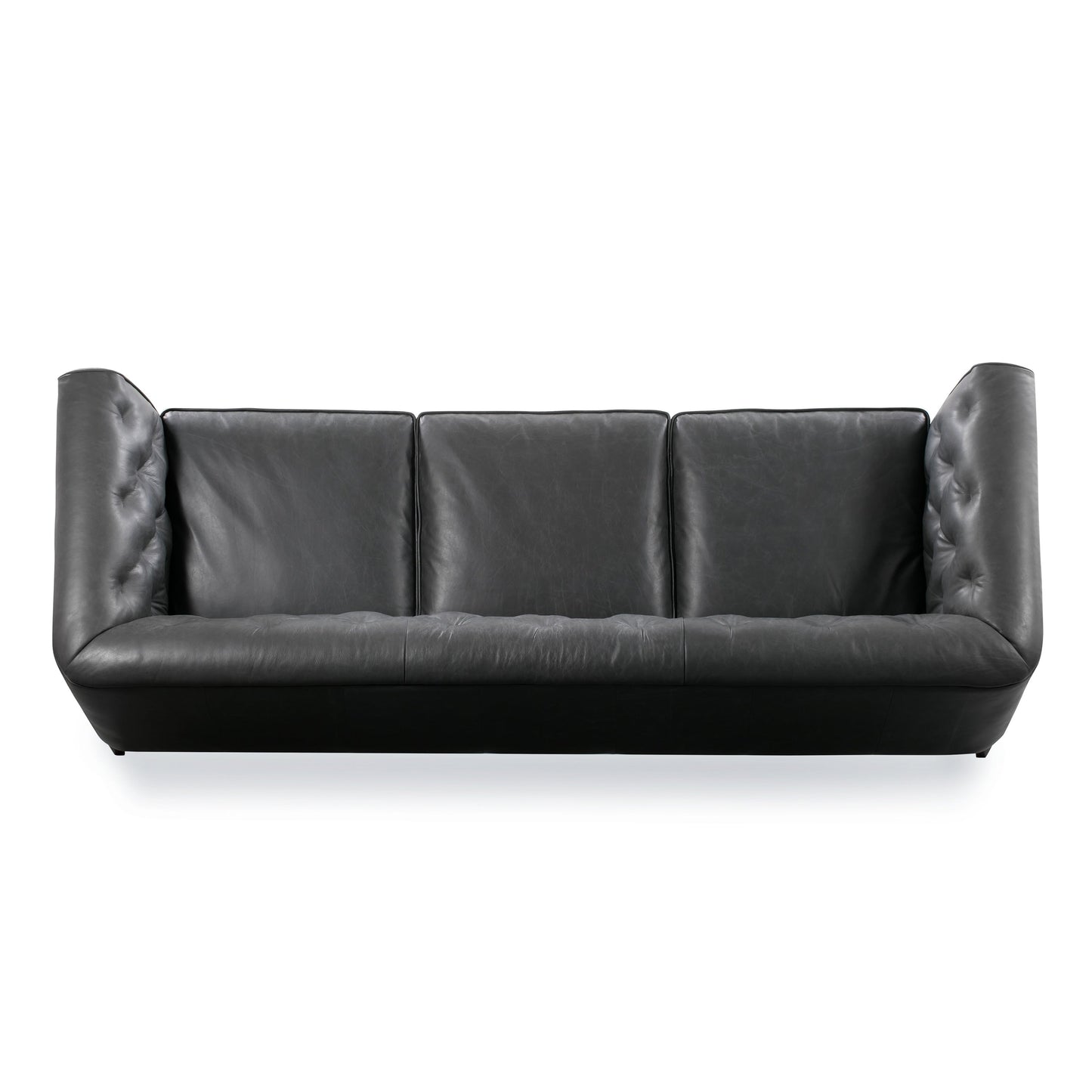 Canapé Poly & Bark Essex 89 - Cuir italien véritable pleine fleur