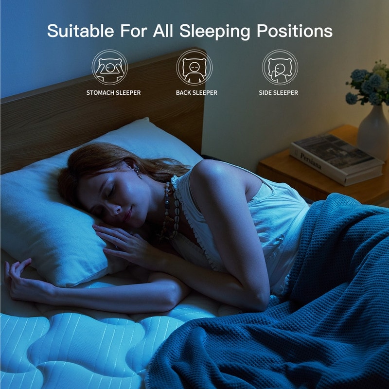 SweDrea 10 in. Medium Firm Gel-infused Memory Foam Hybrid Mattress Cooling and Breathable with CertiPUR-US, SGS and OEKO-TEX