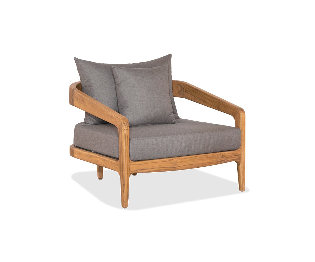Chaise longue en teck Amar
