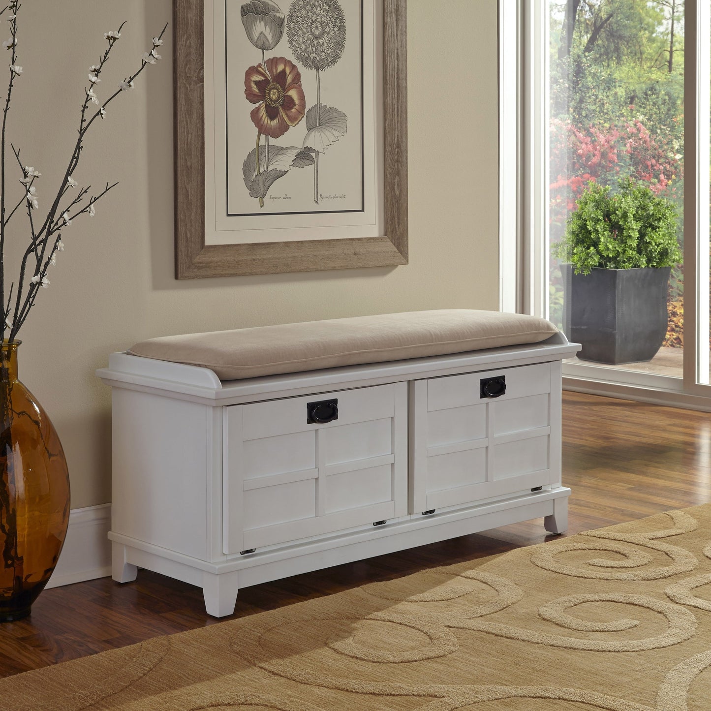 The Gray Barn Old Stone Upholstered Storage Bench