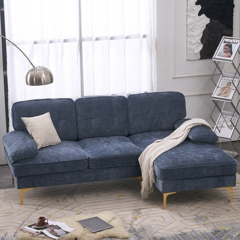 Canapé modulaire d'intérieur trois places, simple et élégant