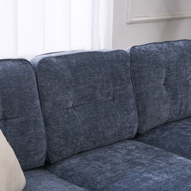 Canapé modulaire d'intérieur trois places, simple et élégant