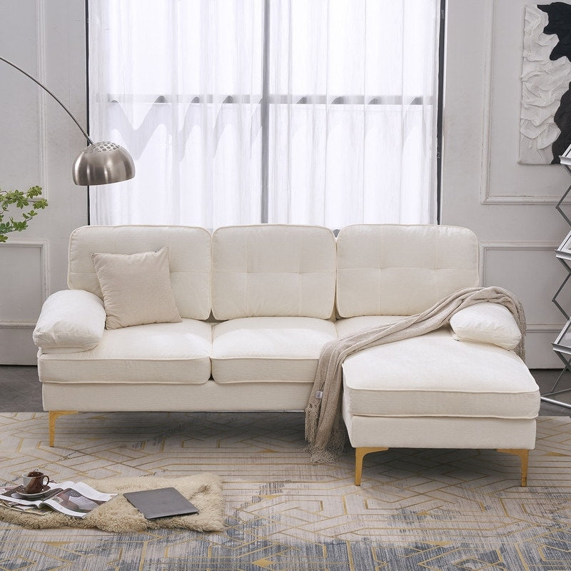 Canapé modulaire d'intérieur trois places, simple et élégant