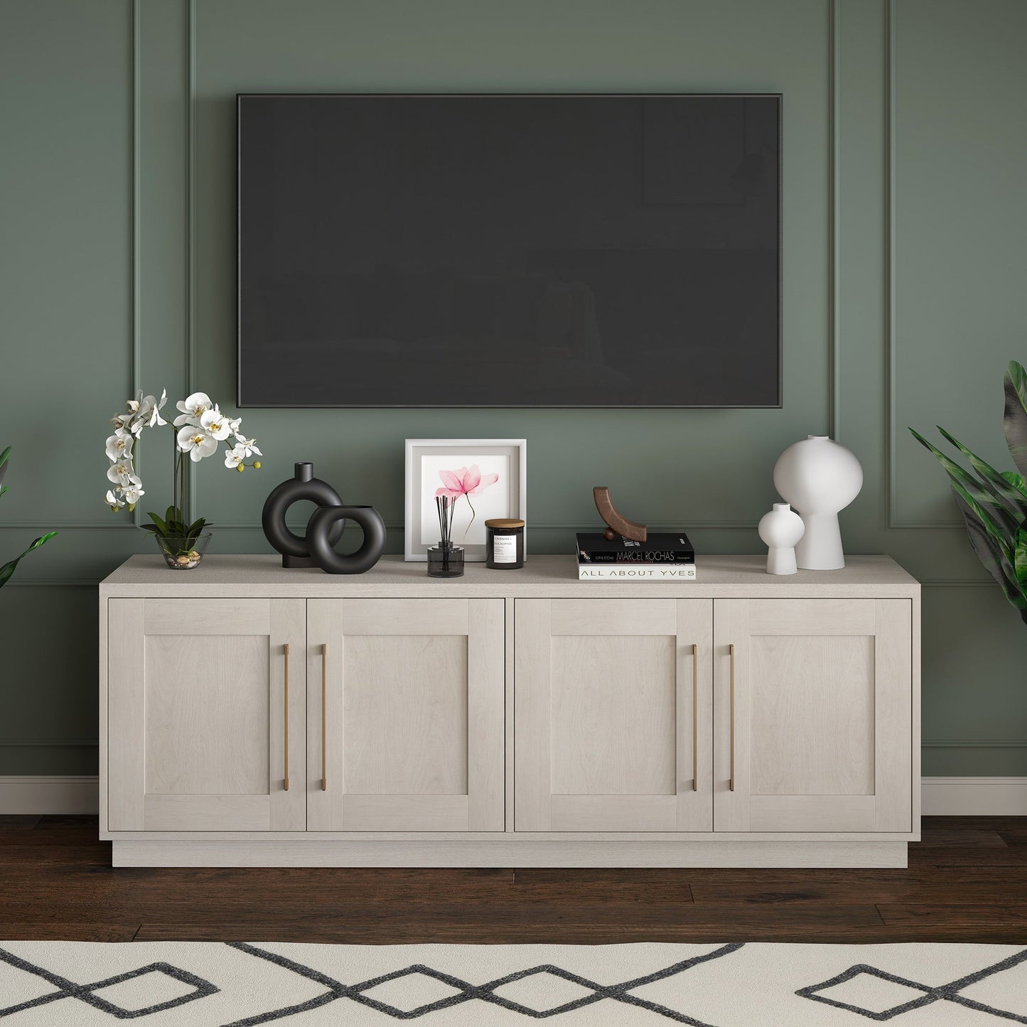 Tillman Rectangular TV Stand for TV's up to 75