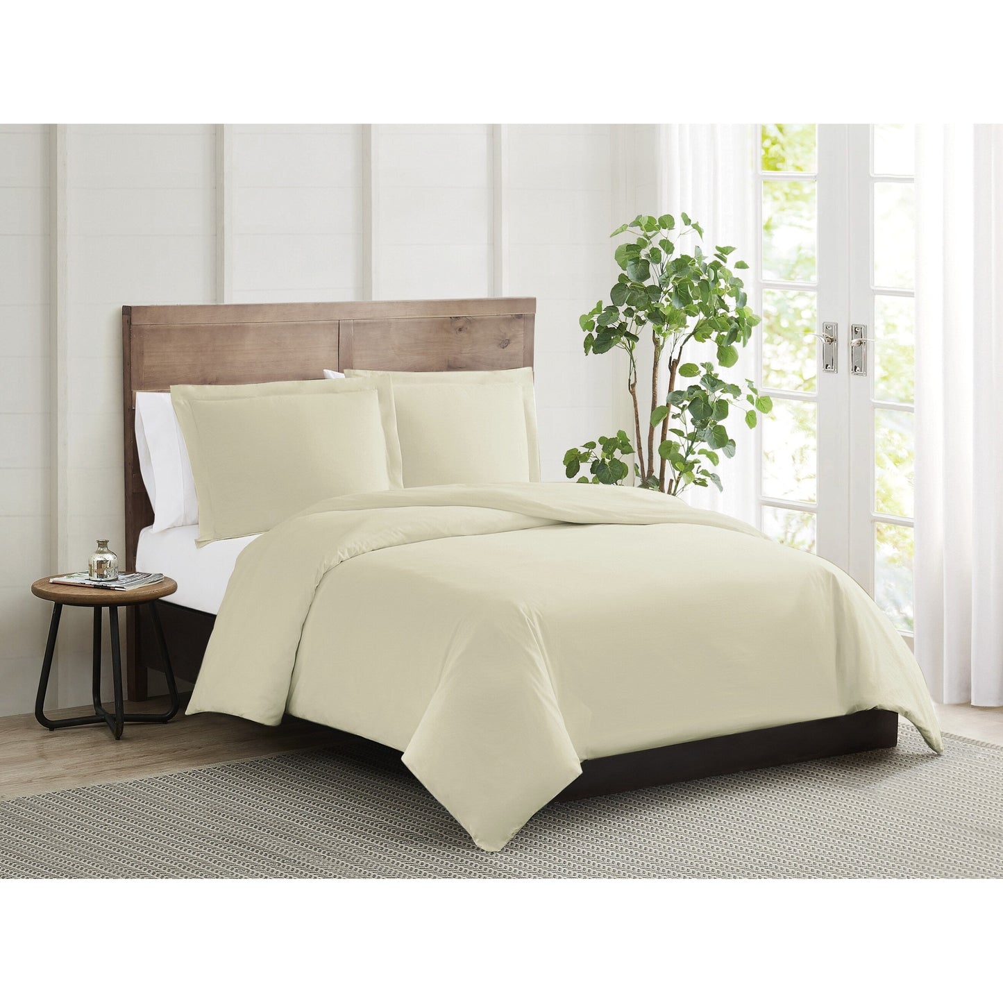 Truly Calm Silver Cool Antimicrobial 3 Piece Duvet Cover Set