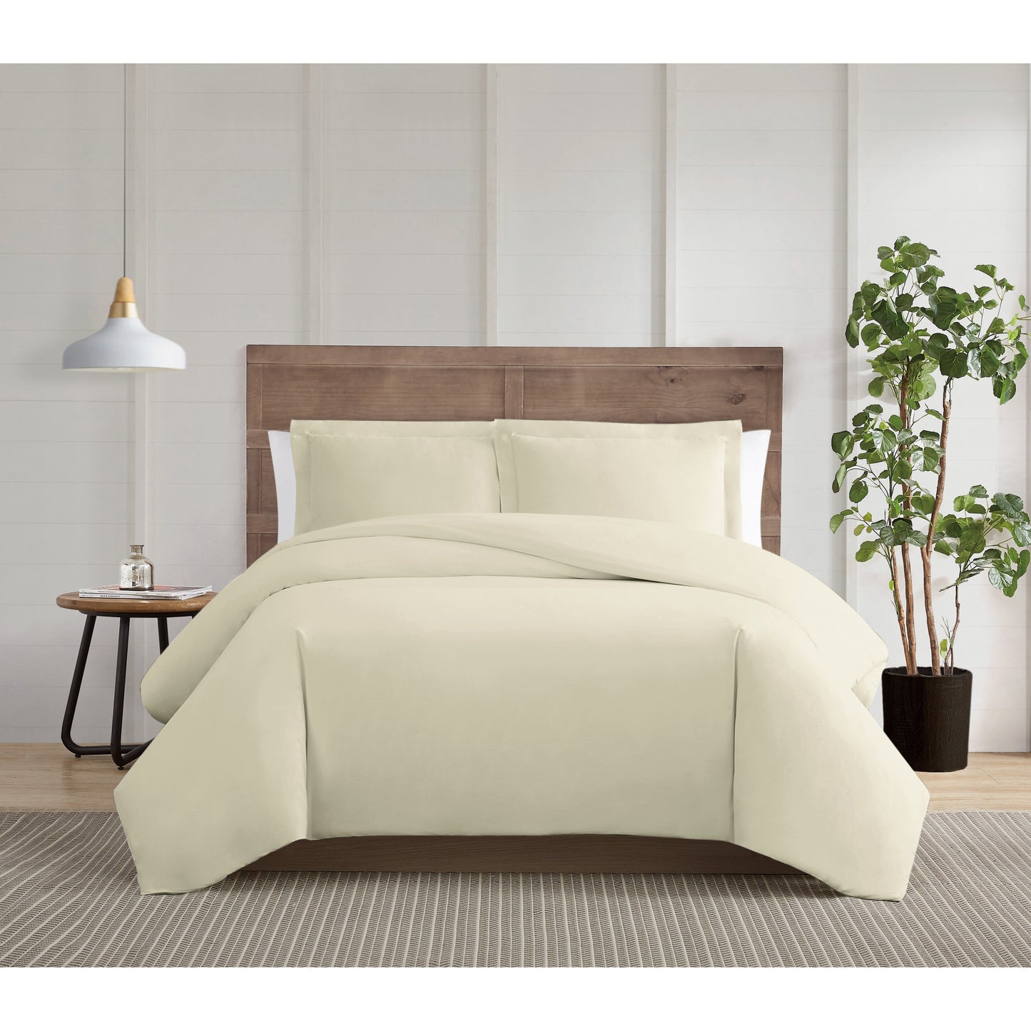 Truly Calm Silver Cool Antimicrobial 3 Piece Duvet Cover Set