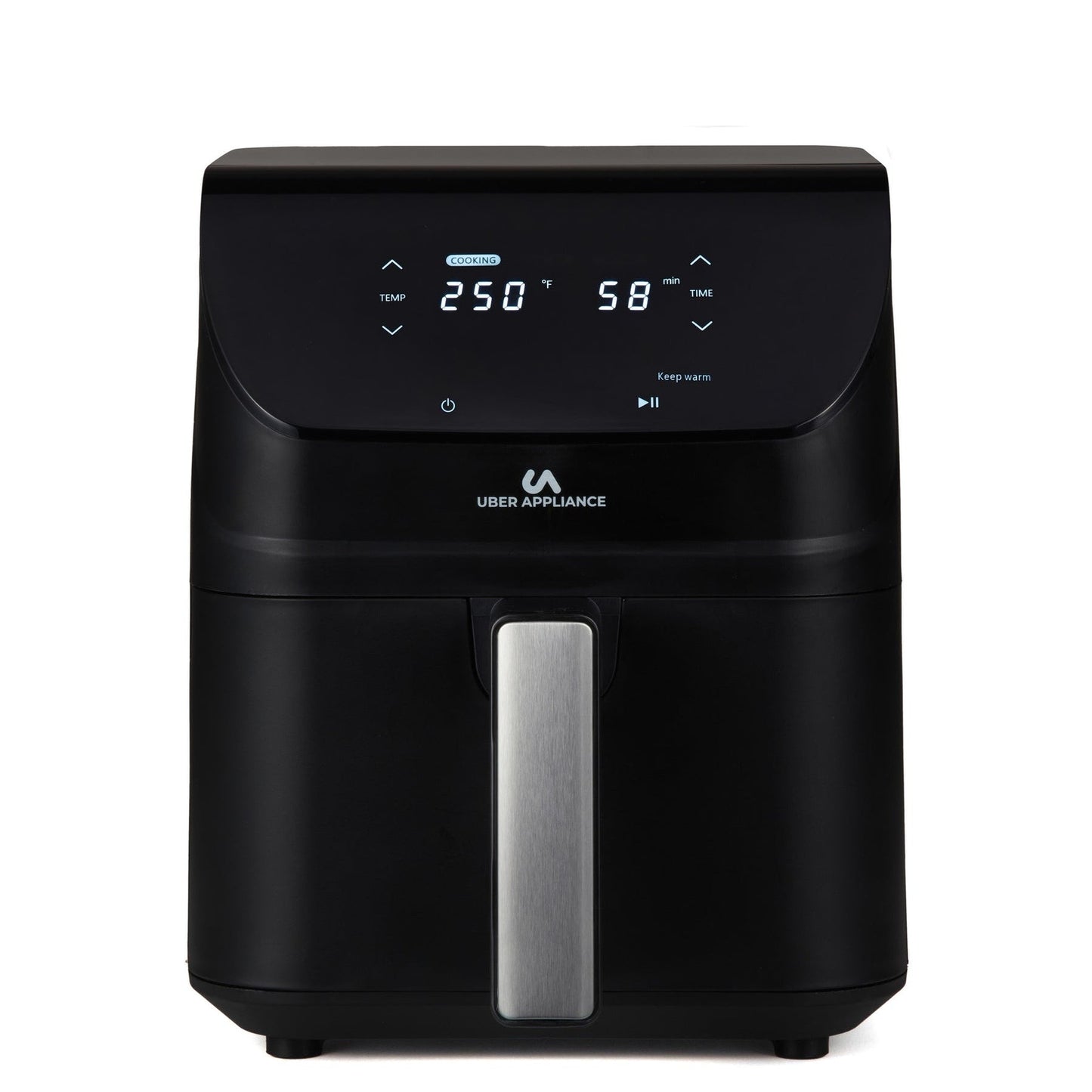 Uber Appliance Air fryer XL Deluxe - 5Qt Digital Display - Ceramic Non stick Non Toxic - 5 Quart