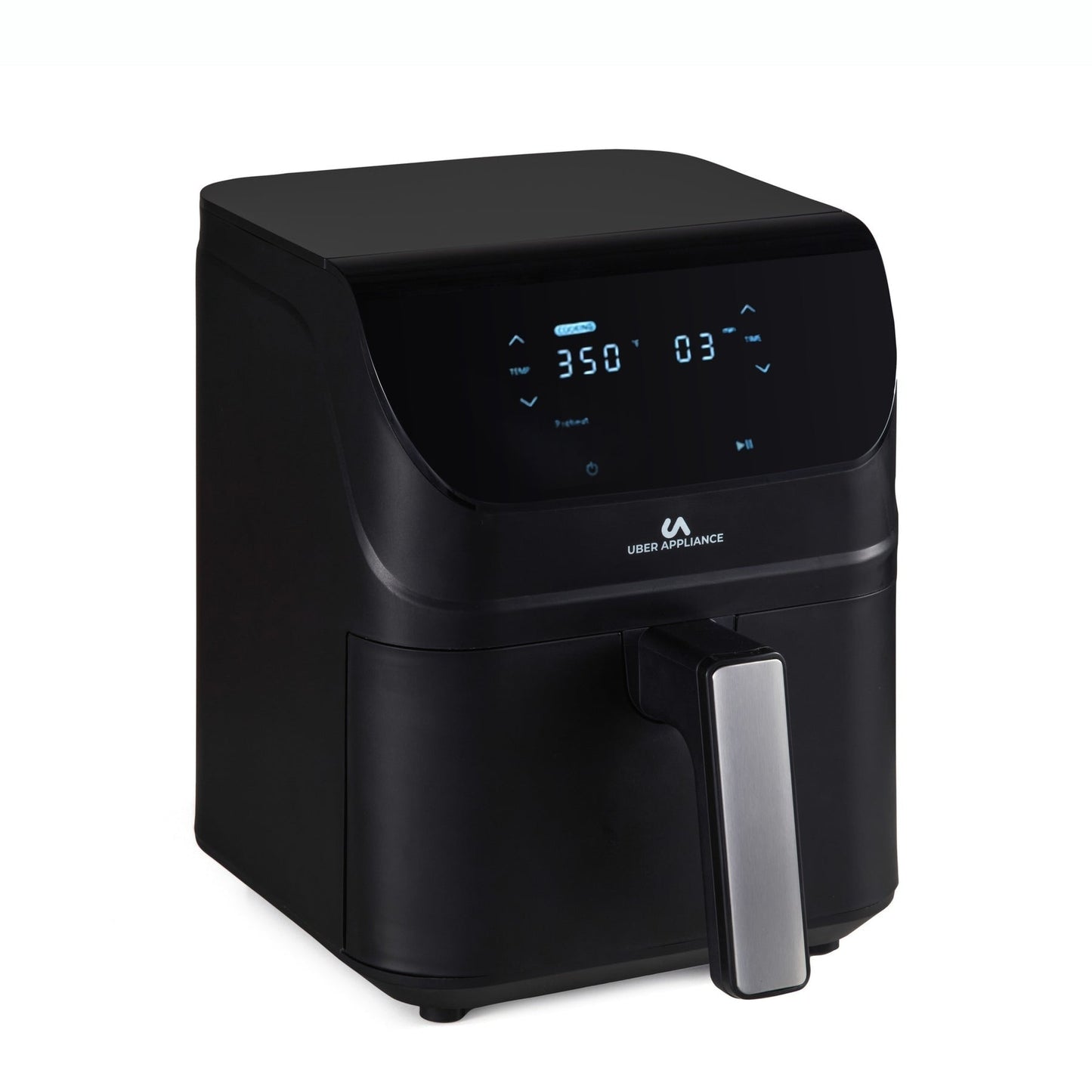 Uber Appliance Air fryer XL Deluxe - 5Qt Digital Display - Ceramic Non stick Non Toxic - 5 Quart
