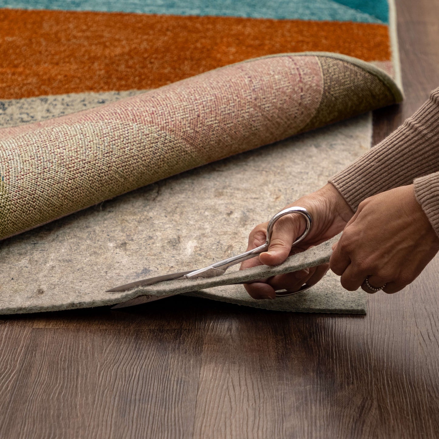 Mohawk Home Universal Non Slip Thick Felt Under Rug Pad - Grey