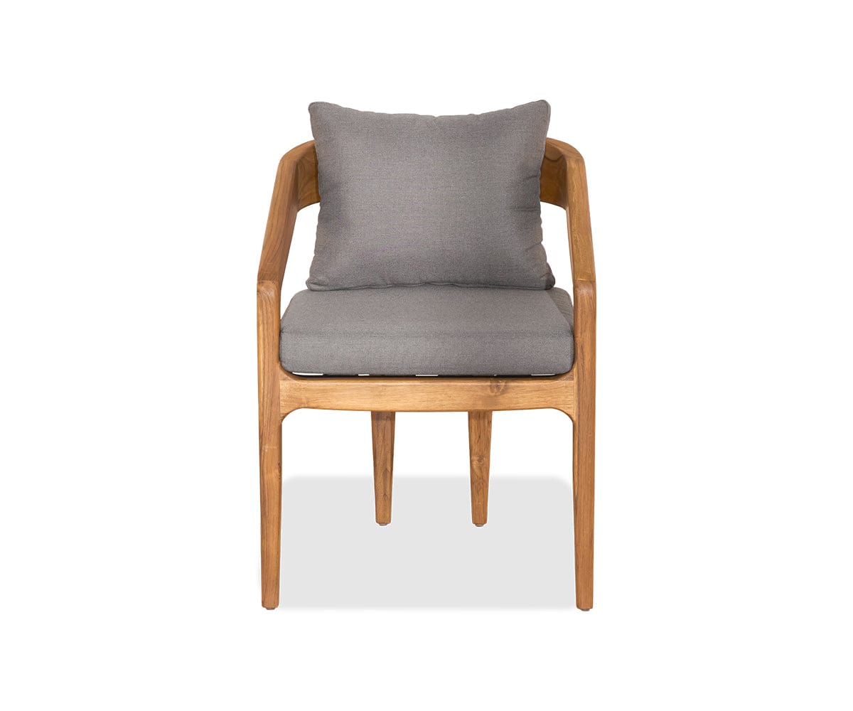 Chaise de salle à manger en teck Amar