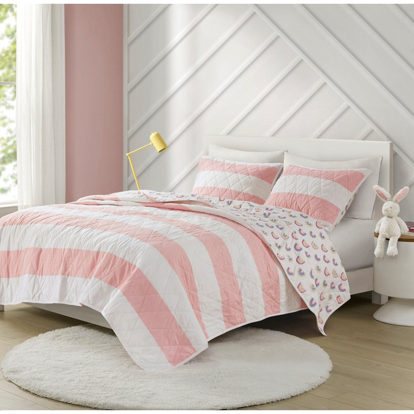 Urban Habitat Kids Dakota Cotton Cabana Stripe Reversible Quilt Set