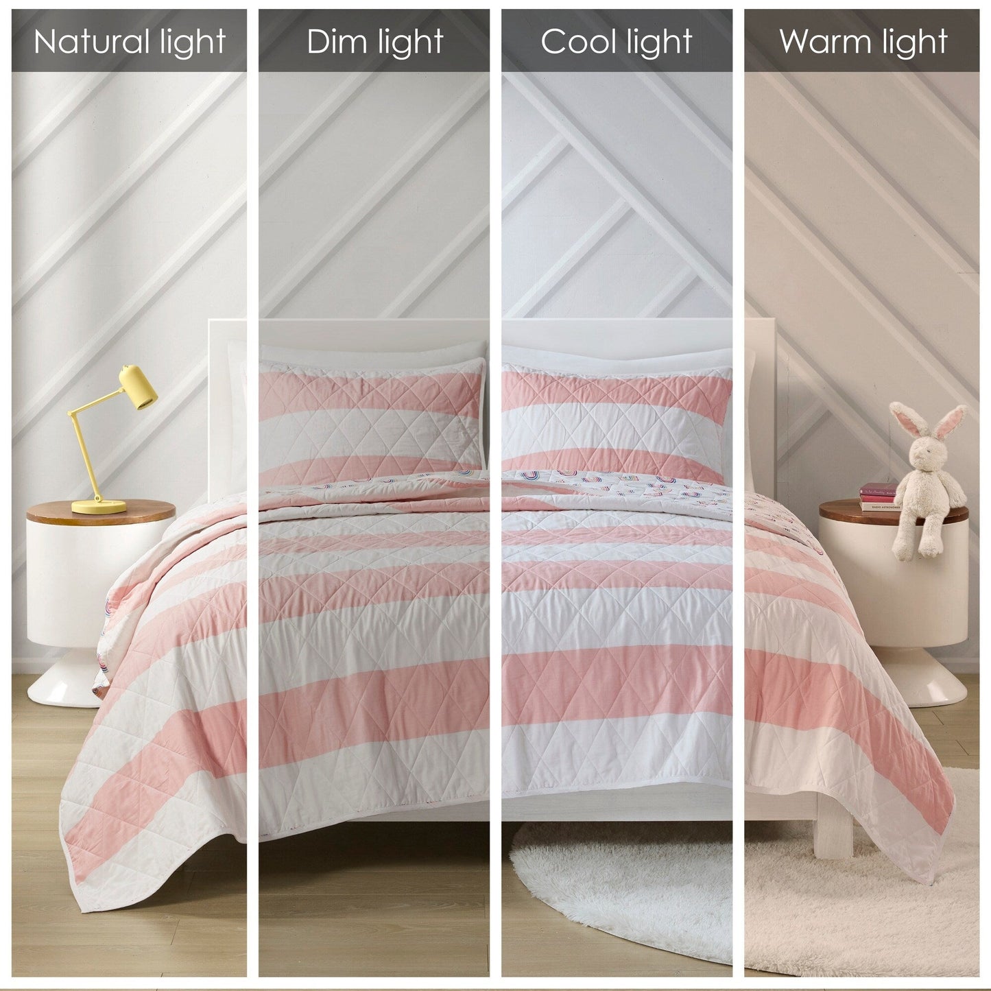 Urban Habitat Kids Dakota Cotton Cabana Stripe Reversible Quilt Set