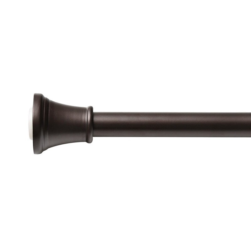 Utopia Alley Adjustable 72-Inch Shower Curtain Tension Rod - Rust-Proof Aluminum with Rubber End Cap, No Drill Installation