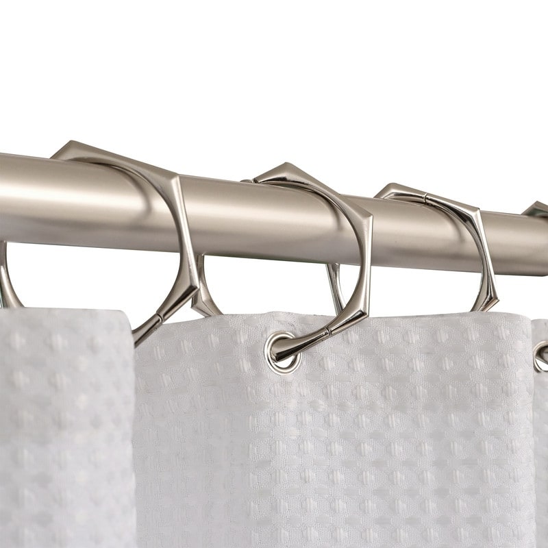 Utopia Alley Adjustable 72-Inch Shower Curtain Tension Rod - Rust-Proof Aluminum with Rubber End Cap, No Drill Installation