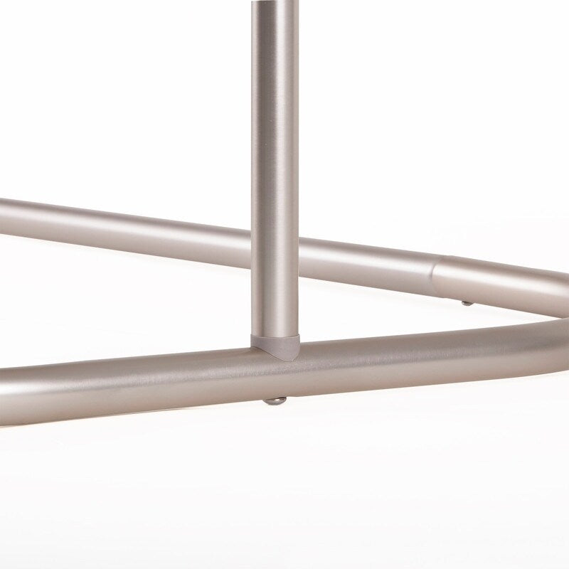 Utopia Alley Rustproof Aluminum Hoop Shower Rod With Ceiling Support for Clawfoot Tub, 46 * 22 in