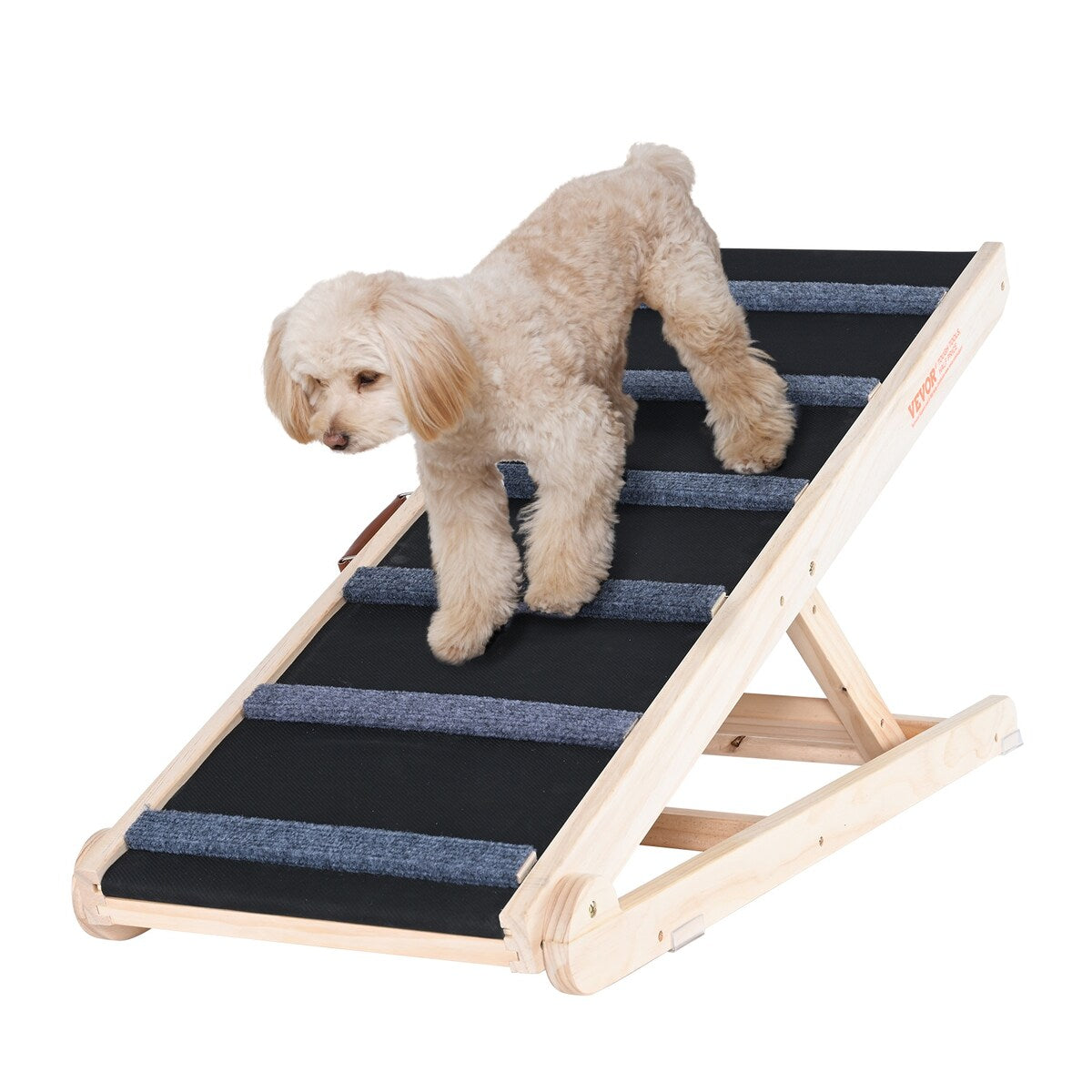 VEVOR Dog Ramp,Folding Pet Ramp for Bed,Adjustable Dog Ramp for Adjustable,Suitable for Couch,Sofa,Car