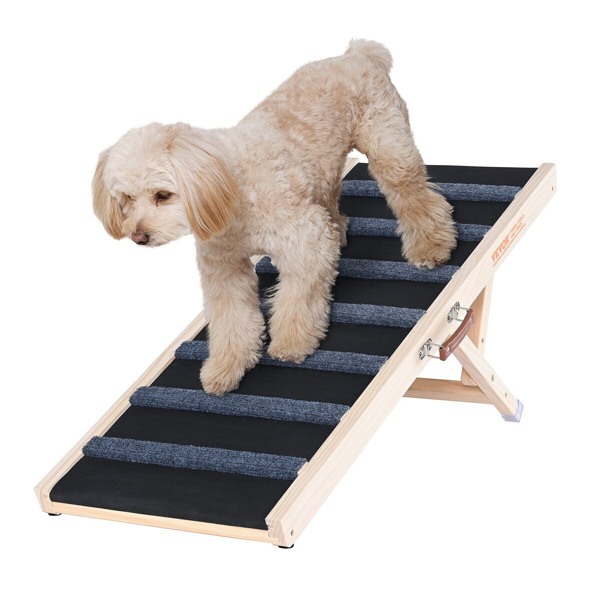 VEVOR Dog Ramp,Folding Pet Ramp for Bed,Adjustable Dog Ramp for Adjustable,Suitable for Couch,Sofa,Car