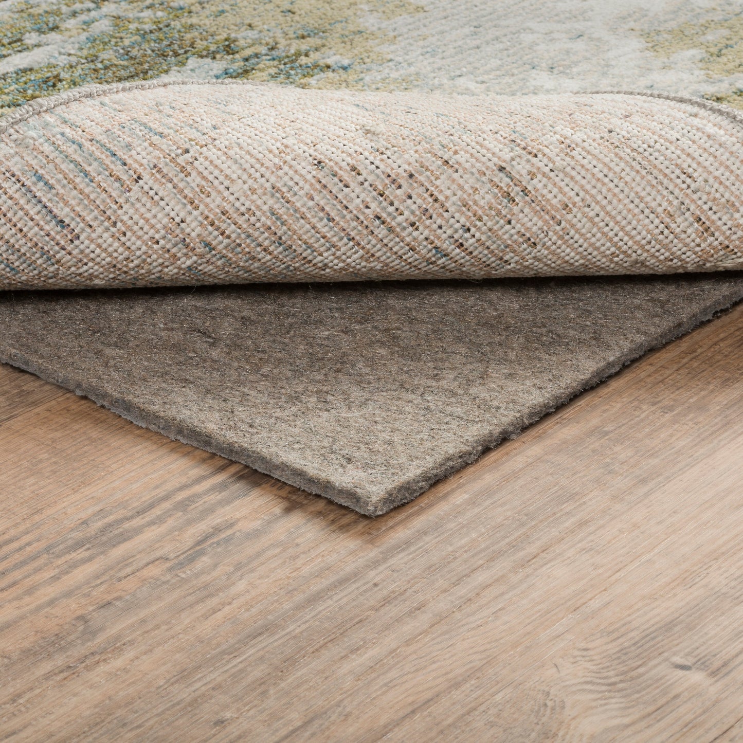 Vista Home Reverisble Cusioned Multi-Surface Indoor Rug Pad. - Grey