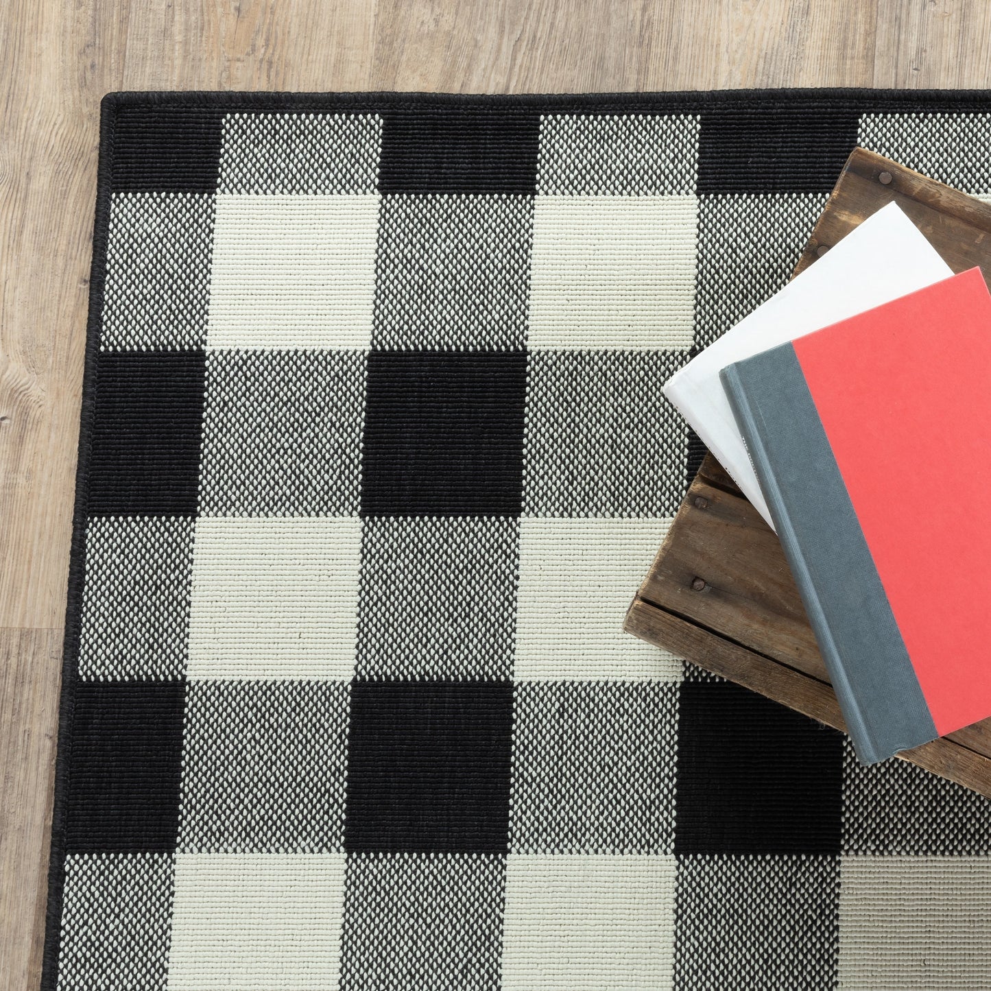 Vista Home Malta Gingham Check Indoor/Outdoor Area Rug