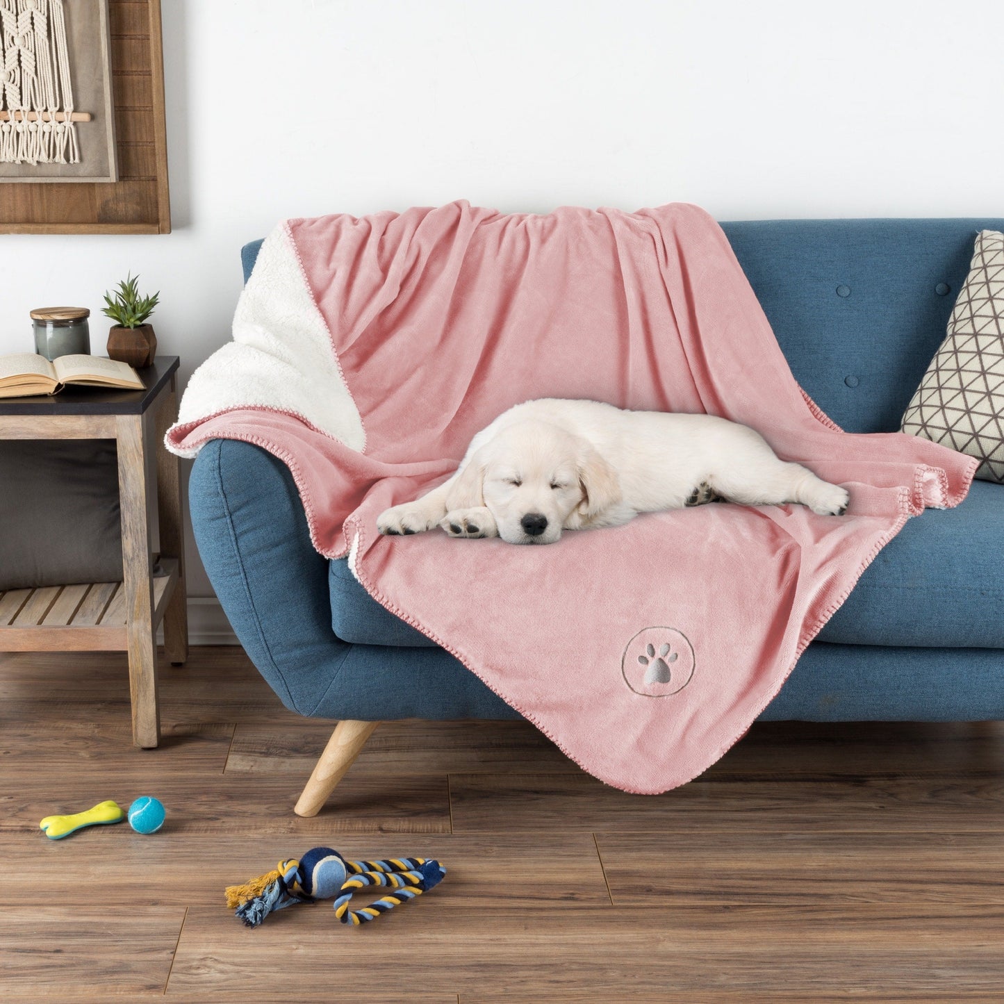 Waterproof Blanket for Dogs and Cats - Reversible Throw for Couch, Bed, or Car