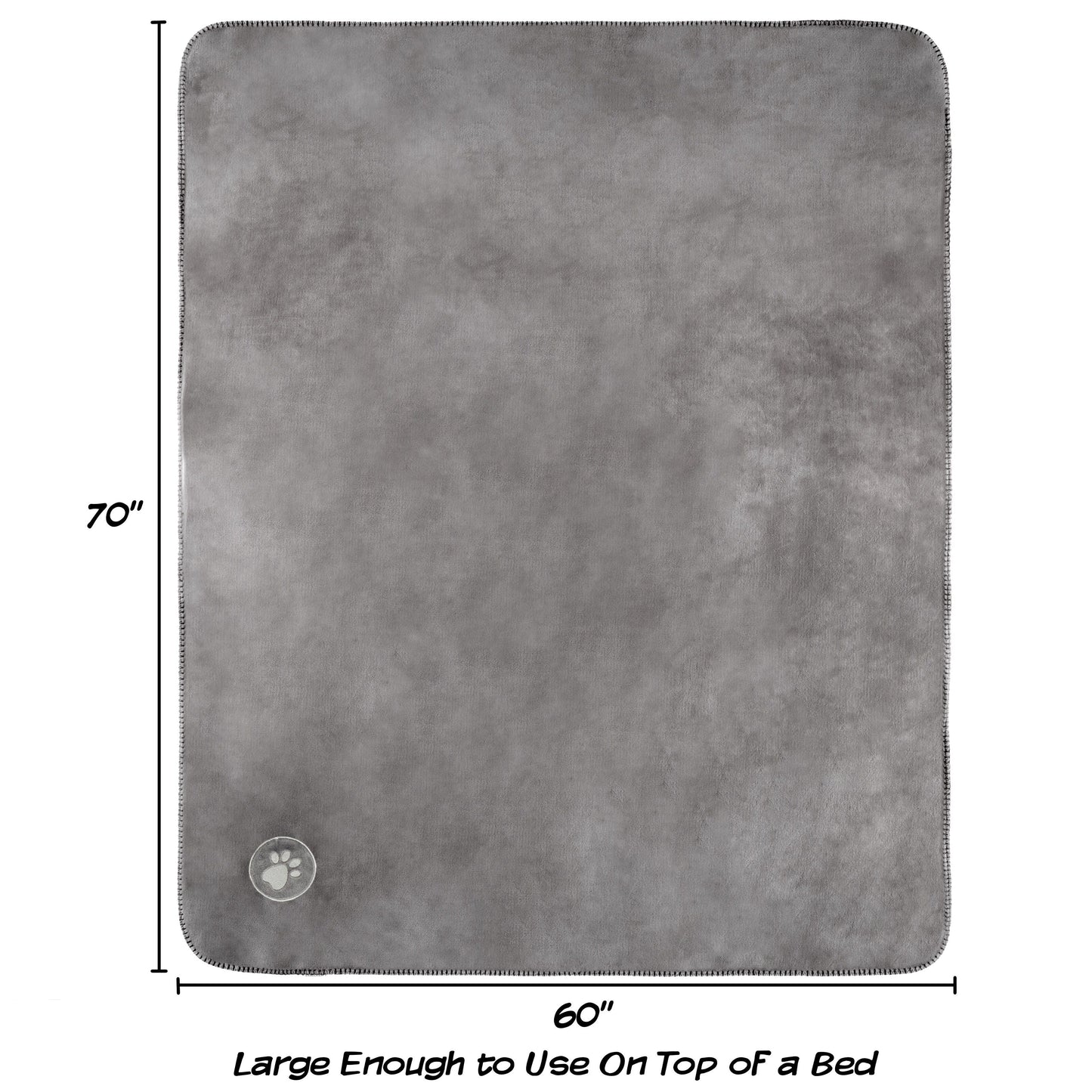 Waterproof Blanket for Dogs and Cats - Reversible Throw for Couch, Bed, or Car
