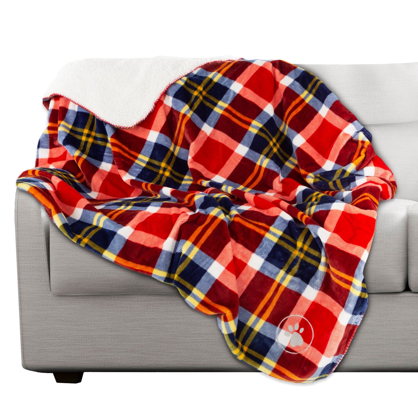 Waterproof Blanket for Dogs and Cats - Reversible Throw for Couch, Bed, or Car