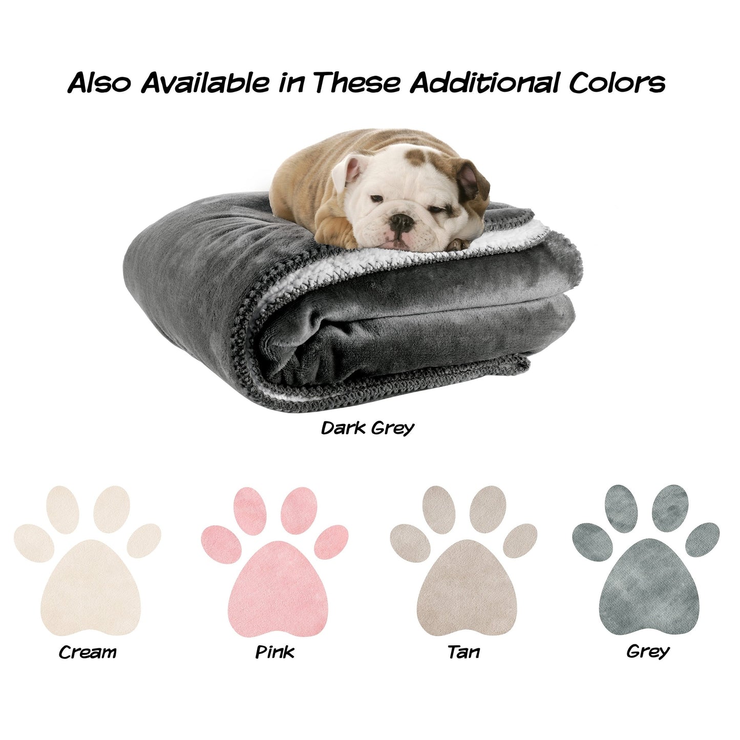 Waterproof Pet Blanket 60inx50in Plush Throw Protects Furniture by Petmaker