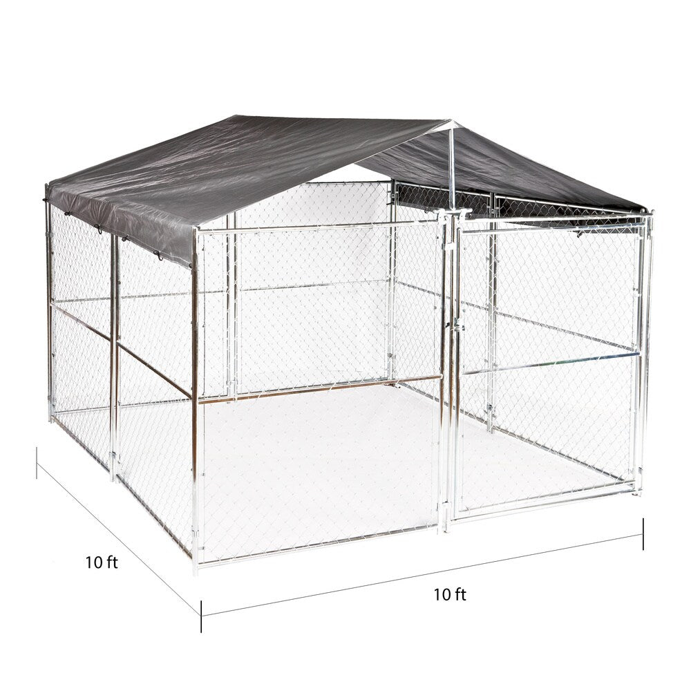 Lucky Dog® Universal 10'WX10'L Kennel Cover w/Frame