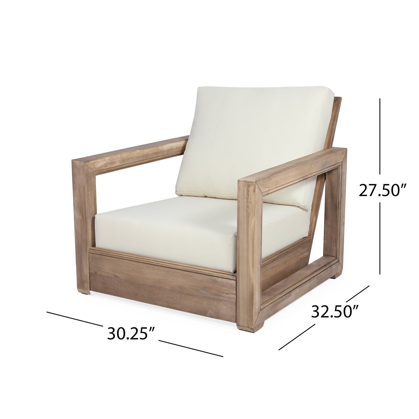 Ensemble de salon de jardin Westchester 4 pièces en acacia par Christopher Knight Home