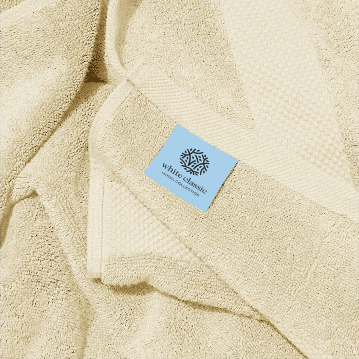 White Classic Luxury Cotton Oversized Bath Sheet 35x70 - Set of 2