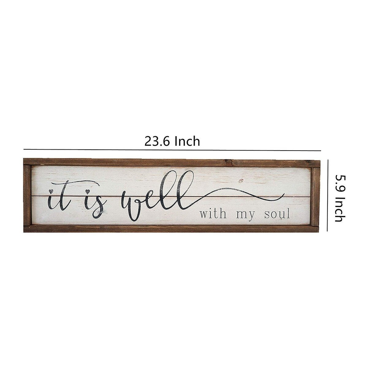 Wood Framed Wall Sign Decor with Quotes