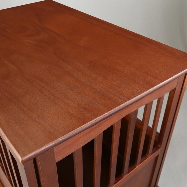 Wooden Pet Crate End Table with Lockable Door