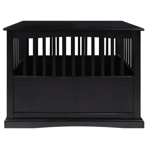 Wooden Pet Crate End Table with Lockable Door