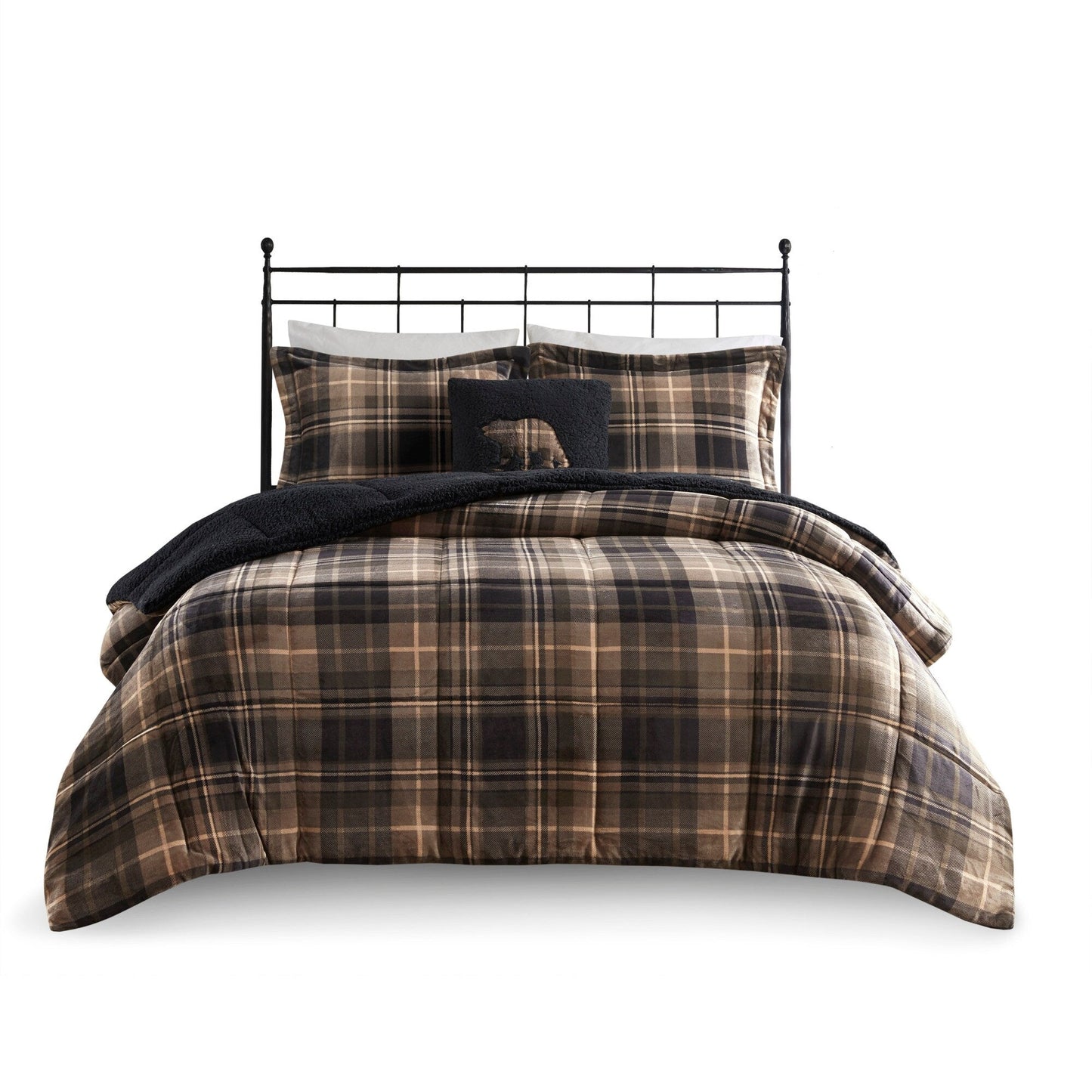 Woolrich Alton Plush to Sherpa Down Alternative Comforter Set