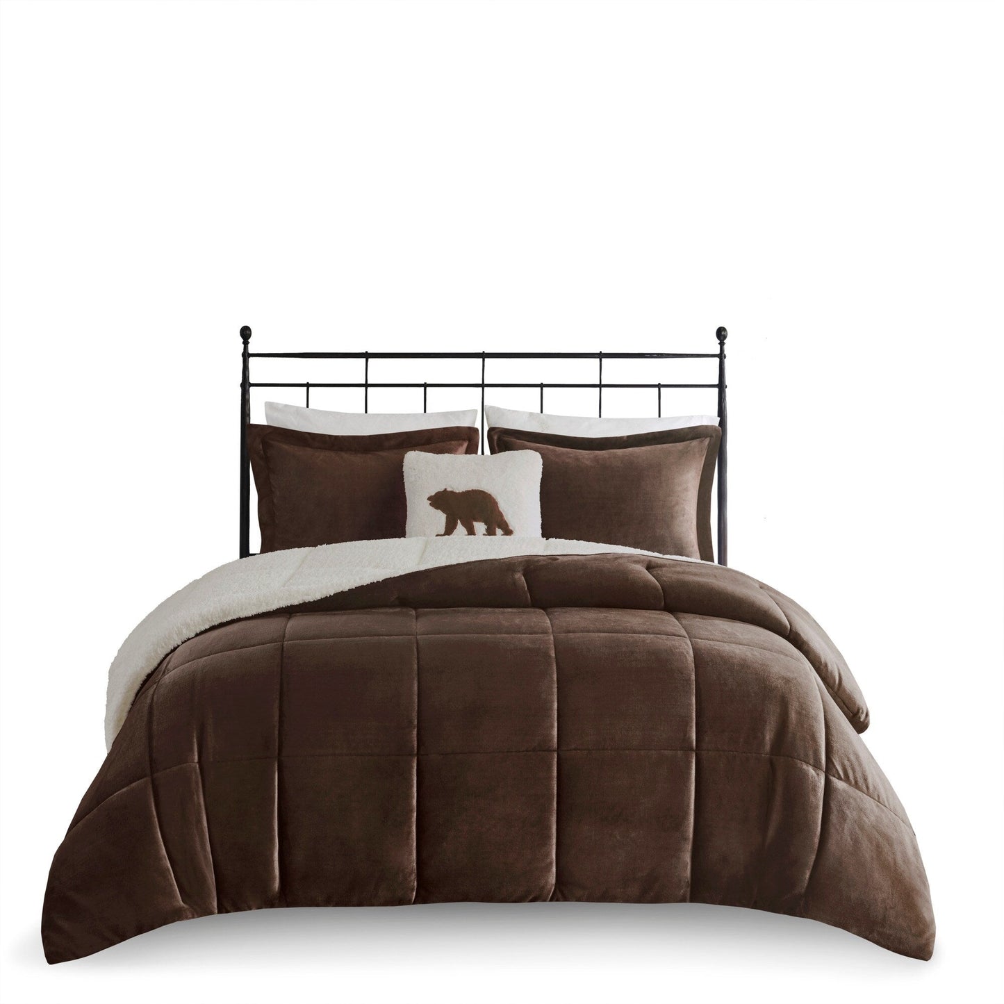 Woolrich Alton Plush to Sherpa Down Alternative Comforter Set