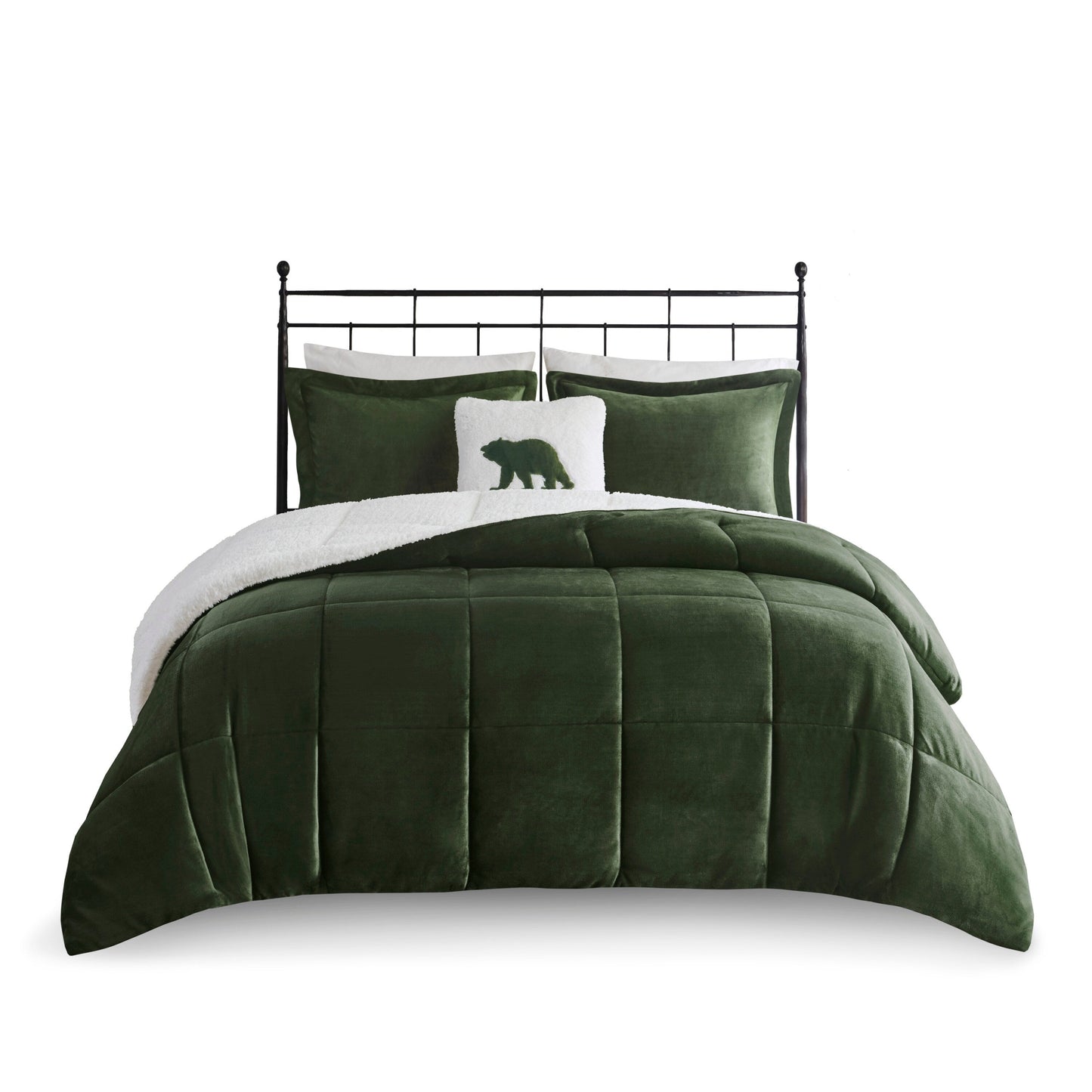 Woolrich Alton Plush to Sherpa Down Alternative Comforter Set