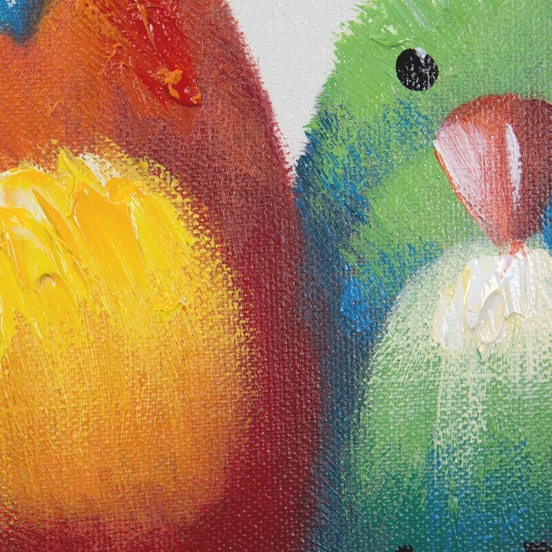 Yosemite Home Decor 'Birds on a Wire I' Original Handpainted Wall Art - multi
